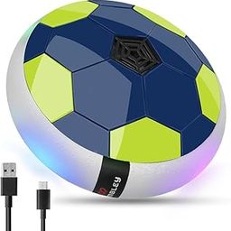 Wembley Plastic C-Type Rechargeable Hover Football for Kids Soccer Ball Electric Floating Air Indoor Game Football Toy for Kids|Birthday Gift for Boys Hover Ball Game for Smart Kids - Blue-3