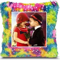 BMRGIFTS Fur Personalized Gift Photo Cushion for Boyfriend Girlfriend Husband Wife on Occasions Valentine's Day Birthday Anniversary Special Love Gift Square 15x17 inch, Multi (PC72)-image-90