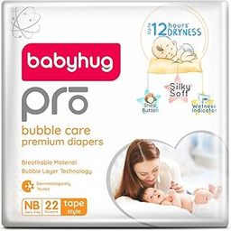 babyhug Pro Bubble Care Premium Tape Style Diaper Unisex For New Born(Nb) Size-22 Pieces-11