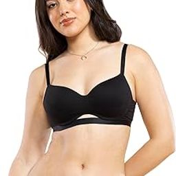 Innovations Cloudsoft, Invisi Neckline Women's Cotton Everyday T-Shirt Lift Bra - Padded, Wired, High Coverage - A132-image-45