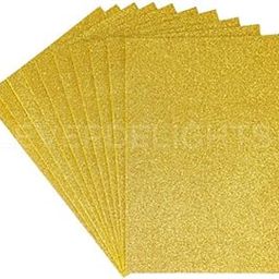 A4 Glitter Golden Foam Sheets Art & Craft, DIY (Pack of 10)-16