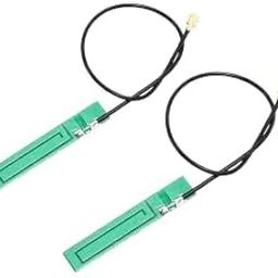 NISTECH GSM PCB 3dbi Antenna WiFi 2.4Ghz to 5.8Ghz Internal 50x10x1mm (Pack of 2) with IPX IPEX UFL Connector WLAN Laptop Bluetooth Built in Antenna Extention SIM900…-3