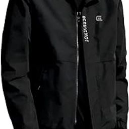 Casual Lightweight Zip-Up Jacket, Stand Collar-image-2