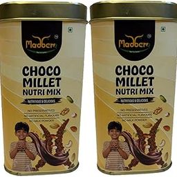 Madbero Choco Millet Nutri Mix 225g (Pack of 2) | Ragi, Cocoa, Cashew, Almond, Walnut, Pistachio, Cardamom & Jaggery | No Refined Sugar or Preservatives | Chocolate Ready-to-Mix Blend-picture-30