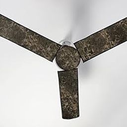 The Furnishing Tree Ceiling Fan Cover with Attachable end Closure Waterproof & Dustproof Three Blade Set of 1 Fan Cover Marble Pattern Coffee-image-41