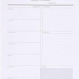 Scholar Weekly Planner Notepad (50 Sheets) (A4 Vertical)-25
