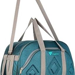 Waterproof Polyester Lightweight 60 L Carry On Luggage Travel Duffel Bag With 2 Wheels Green, 25 cm-image-12