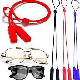 [Pack of 1Pcs Adjustable Silicone Glasses Straps Secure Eyewear Retainer for Kids | Adults Anti Slip Holder for Reading Glasses | Sunglasses with 2-Hole Design-52