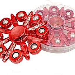 RIYESTO TOYS™ Fidget Spinner for Adults Metal Improvement Stimulation Creative Motor Development Relaxation Focus Autism ADHD Spinning Top Spiral Twister Finger Tip Gyro Stress Relief Toy. (Red)-image-47