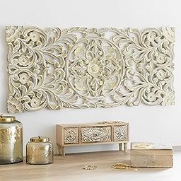 VAS Collection Home Wooden Wall Panel for Living Room,Bedroom,Bathroom,Wall Panel for Decoration,Size-27"X12"Inch,Color-Golden Antique-image-86