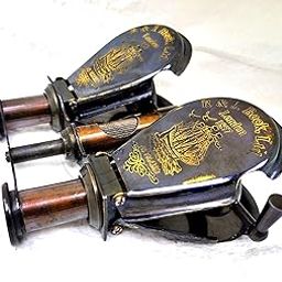 Vintage Brass Black Antique Finish Binoculars | Adjustable Length | Foldable | Vintage Gift | Nautical Gift | 3 x Magnification | Unique Gift-image-51