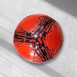 Kids Soccer Ball, Size 5, Red and Black Design, PVC Material-image-27