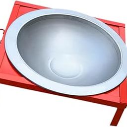 THE STYLE SUTRA Fire Pit Brazier Wood Burning Fire Pit Sturdy Compact for Yard Camping Backyard Red Detachable|Outdoor Cooking & Eating |1 Fire Pit Brazier-image-85