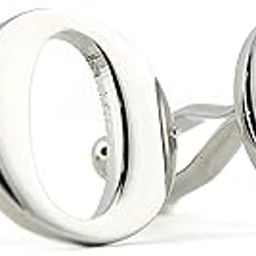 Silver Coloured Alphabet Cufflink (Letter O)-image-0