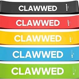 CLAWWED Resistance Bands Mini Loop Set | Resistance Bands for Women & Men for Full-Body Exercises and Physical Recovery | Resistance Band for Fitness | Gym Equipment for Home Workout | Set of 5-image-57