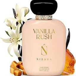 Nisara Vanilla Rush Perfume For Women 100 ml | Girl Long Lasting Eau De Parfum | Ambery Vanilla Fragrance| Orchid, White Floral, Caramel,Amber, Musk Wood, Patchouli | EDP Scent spray for Women | Premium Perfume For Her-5