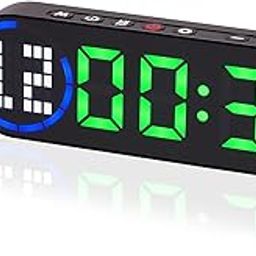 Portable Gym Timer With Time Progress Bar - Magnetic Interval Workout for Home Gym, Battery Powered Countdown/Up Fitness Crossfit HIIT Tabata Boxing Round-27