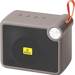 TP TROOPS HIGH BASS Sound SPLASHPROOF WOOFER for DEKSTOP with SD,AUX Slot 48 W Bluetooth Speaker - Black (Silver)-image-74