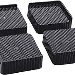 Sio™ 4 Pieces Multi Purpose Almirah,Furniture Stand Wardrobe, Refrigerator Foot Legs Rest Bear 450 Kgs (Grey or Black)-picture-4