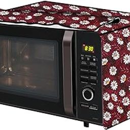 The Furnishing Tree microwave oven cover Suitable for IBELL 30 Liters OTG 30GDLX, Dustproof, Stain-Resistant, Cover Size WxDxH in CM- (51.5x42x30), Floral Pattern Red White-image-66