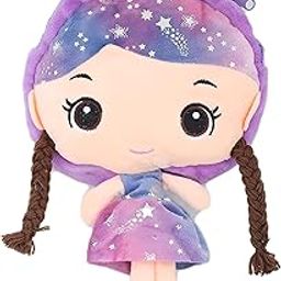 CHAMBYAL'S DOLL Shape Lively Little Crossbody Ideal for Girls Ages 5-10 Teen Girls Small Messenger Bags for Kids (30 x 18 CM) Pack of 1 (PURPLE)-54