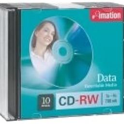 CD-RW Discs, 700MB/80min, 4x, w/Slim Jewel Cases, Silver, 10/Pack-image-46