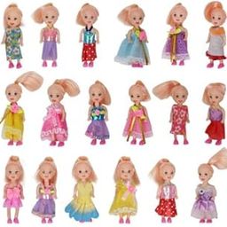 GUDDIYA WALE Tiny Tot Dolls, Cute Realistic Dolls for Girls, 3+ Years, Multicolor Pack of 18 Pcs, 10 CM-image-41