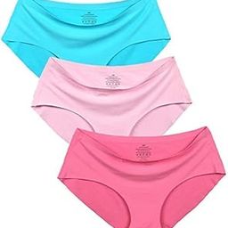 Super Soft Imported Si Hipster Ladies Plain Bright Panty Innerwear Inner Elastic Underwear Combo-Random Colors Pack of 3-picture-37