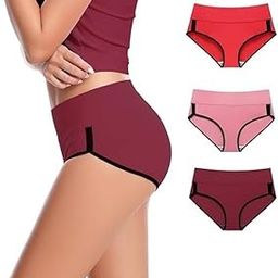 Silverlake Women High Waist Full Coverage Panty Cotton Strips Hipster Stretchable Panties | Women Cotton Hipster Panty | Women Underwear - (Pack of 3) -Blue-picture-17