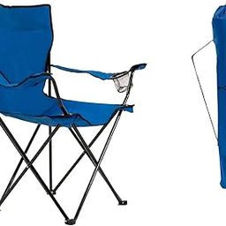 Entraxa Folding Chair - Oxford Fabric and Metal Pipe Made Portable Foldable Camping Chair with Cover for Fishing Beach Picnic Outdoor Chairs (Multicolor)-image-65