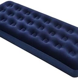 Polyvinyl Chloride (PVC) Flocked Pvc Air Bed King Size Navy Blue (185X76X22 Cm) 67000, Single-24
