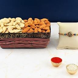 SFU E Com Dry Fruit Hamper For Rakshabandhan Gift | Dry Fruit And Rakhi For Brother | Dry Fruit Basket Hamper | 01-70