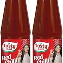 Tasty Pixel Red Chilli Sauce, 185g- Pack of 2-image-48