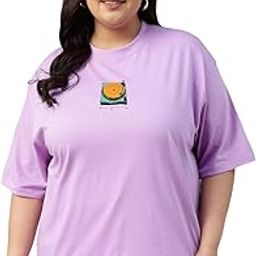 100% Pure Cotton Regular Fit Latest & Trendy All Over Prints Half Sleeve Plus Size T-Shirt for Women & Girls (Sizes: 2XL to 5XL)-image-94