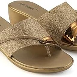 Women's Party-Wear Designer Wedding Slip-On Casual Wedge Fashion Wedding Sandal-image-12