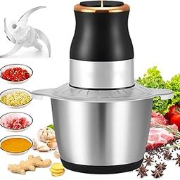 SAMVAT 3L Electric Food Processor & Meat Chopper – 500W Motor || 2 Speed Settings || Stainless Steel Bowl & 4 Blades || Perfect for Quick Chopping of Onion, Garlic & More - 1Pcs-image-45
