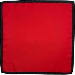True Red Microfiber Pocket Square for Men with Black Border-image-61