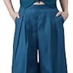 Women's Two-Piece Outfit – Sleeveless Button-Front Vest and High-Waisted Wide-Leg Pants Set – Casual Chic Co-Ord Set for Work, Travel, and Everyday Wear-47