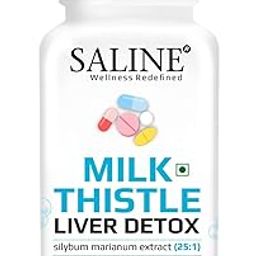 SALINE Liver Support Supplement with Milk Thistle Extract, 800000 mcg, Multivitamins and Amino Acid, 30 Veg Tablets (1)-image-53
