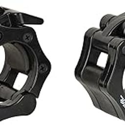 B Fit Olympic/Regular Barbell Collars (Pair)- Solid Nylon/ABS/Aluminium Locking Clamps Size 25/28/50 MM Optional (25 MM Regular)-image-101