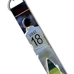Cricket Player Virat Kohli Lanyard Tag with Swivel Lobster Clasp for Bag Luggage, Backpack Laptop Travelers Students Worker Multicolor L X H 5 X 0.8 INCH-22
