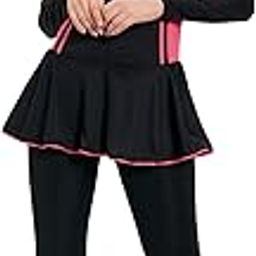 Women’s Full Body Swimsuit – Modest One-Piece Swim Dress Frock Style with Sleeves, UV Protection, Quick-Dry, Chlorine Resistant, Front Zipper, Removable Pads – Swimming Costume for Pool & Beach-image-61