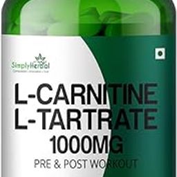 Simply Herbal L-Carnitine with L-Tartrate Tablets 120 Tablets-image-1