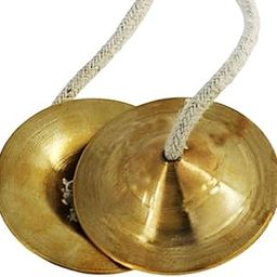 SM Sai Musical Hand Cymbals Brass Manjira Pair (4 Inch)-picture-16