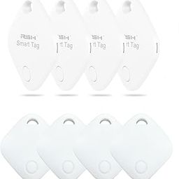 Key Finder 4 Pack Tag with Case Bluetooth Tracker for Luggage Works with Apple Find My Smart Tracker Locator for Suitcase, Bag, Backpack, Wallet, Replaceable Battery Smart tag Item Finder-22
