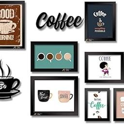 Art Street I LOVE Coffee Framed Poster Set for Coffee Decor Wall Art Posters for any Kitchen, Home Decoration, Cafe Bar, Dinner or Restaurant.-image-5