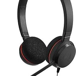 Jabra Gn Netcom Evolve 20 Uc Duo Ms Optimized, USB Wired On Ear Headphones with Mic, Multicolor-21