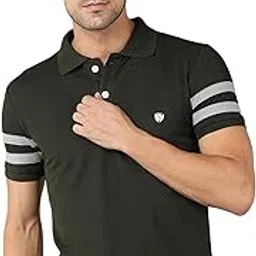 alan jones clothing Men's Cotton Regular Fit Regular Soild Polo T-Shirt-picture-11