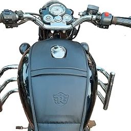 TRENDZ Classic/Standard/Electra Tank Cover, Classic Tank Strap, RE Tank patta (Black) for Classic 350/500 Bullet, Electra Standard-image-85