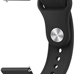 Tobfit 22mm Watch Band Strap with Rust Free Button Compatible with Noise ColorFit Ultra/Ultra 2, Vision, Caliber, Pro 3 (Watch Not Included), Soft Smartwatch Straps for Men & Women-picture-8